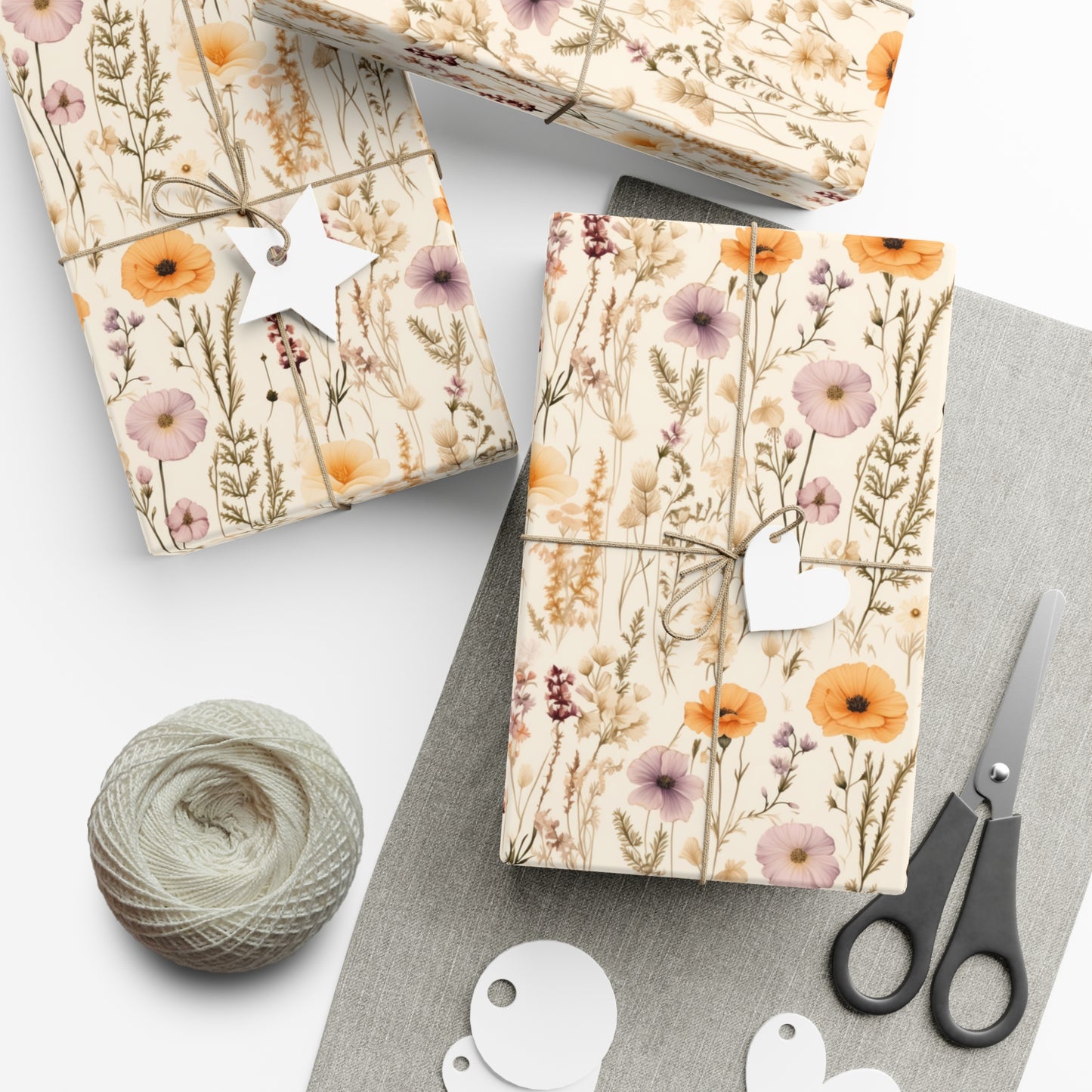 Spring Wildflower Gift Wrap Paper
