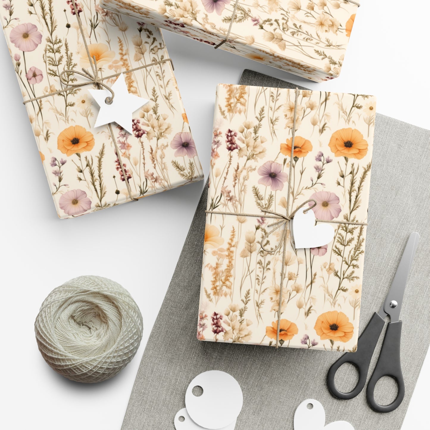 Spring Wildflower Gift Wrap Paper