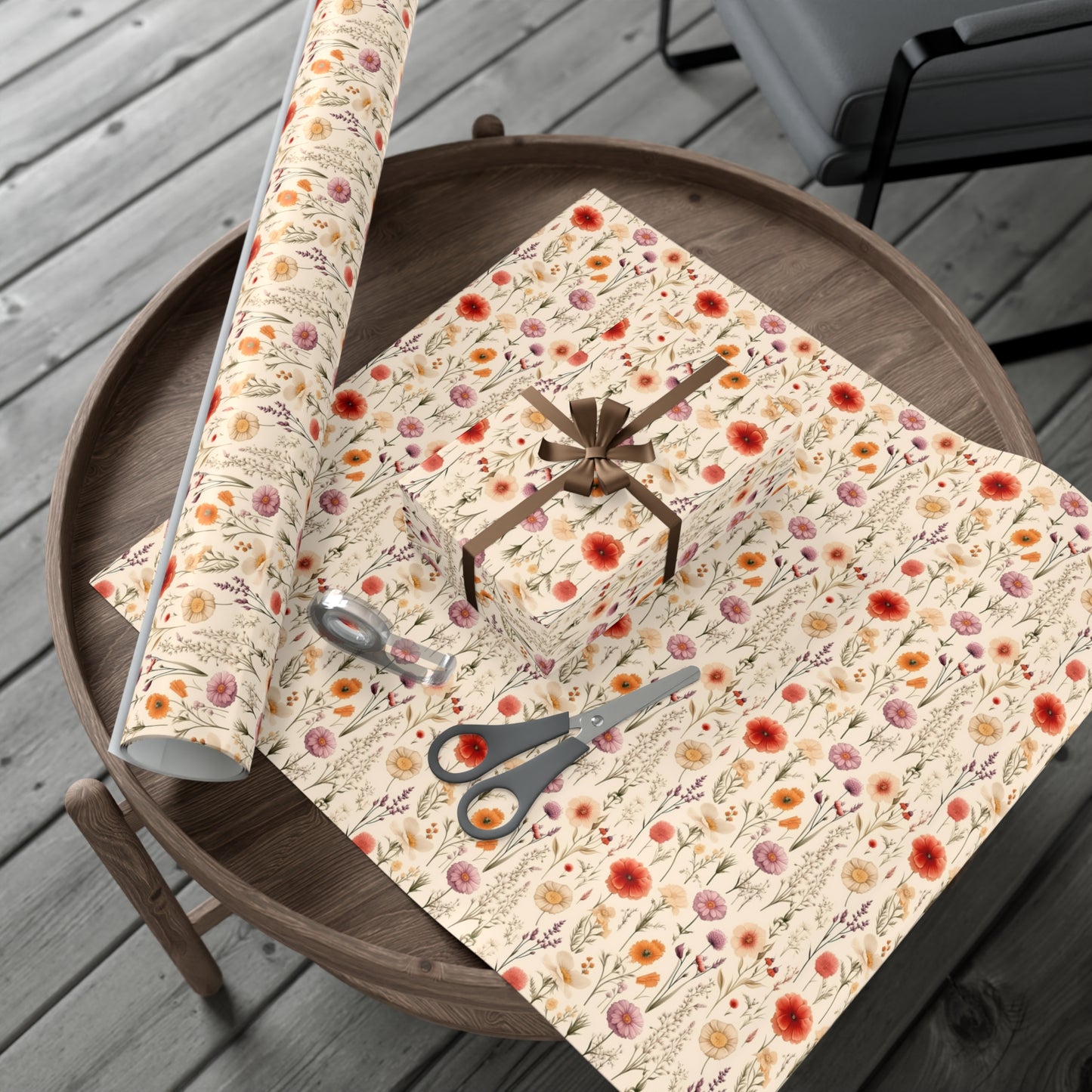 Poppy Flower Gift Wrap Papers