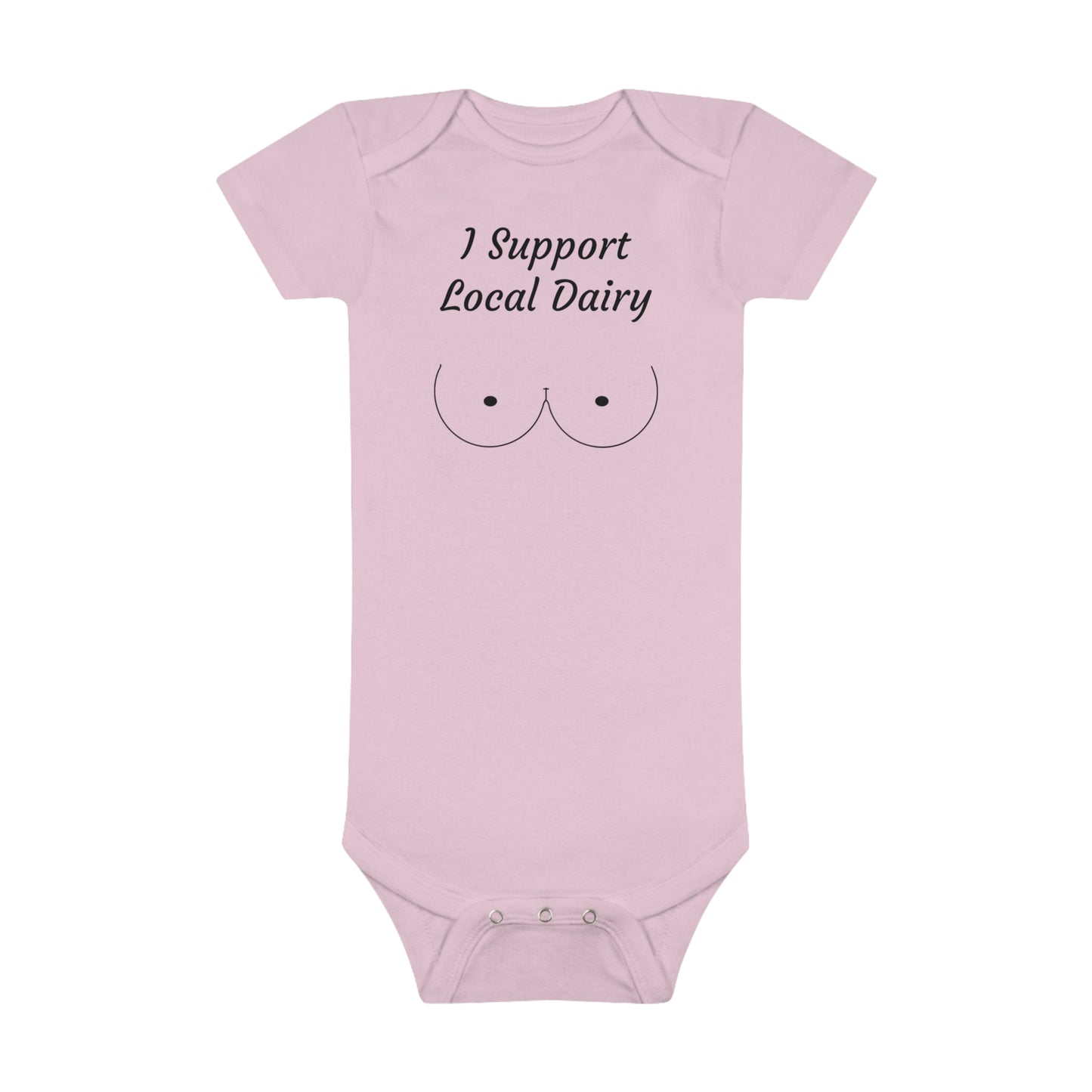 I Support Local Dairy Baby Short Sleeve Onesie®