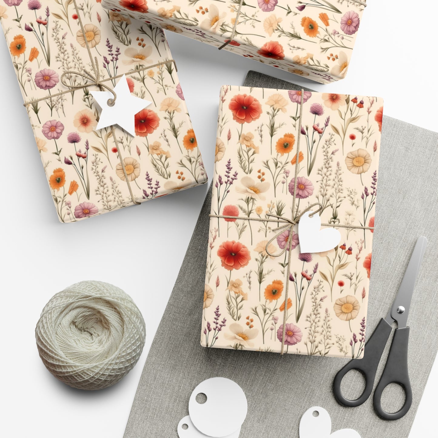 Poppy Flower Gift Wrap Papers
