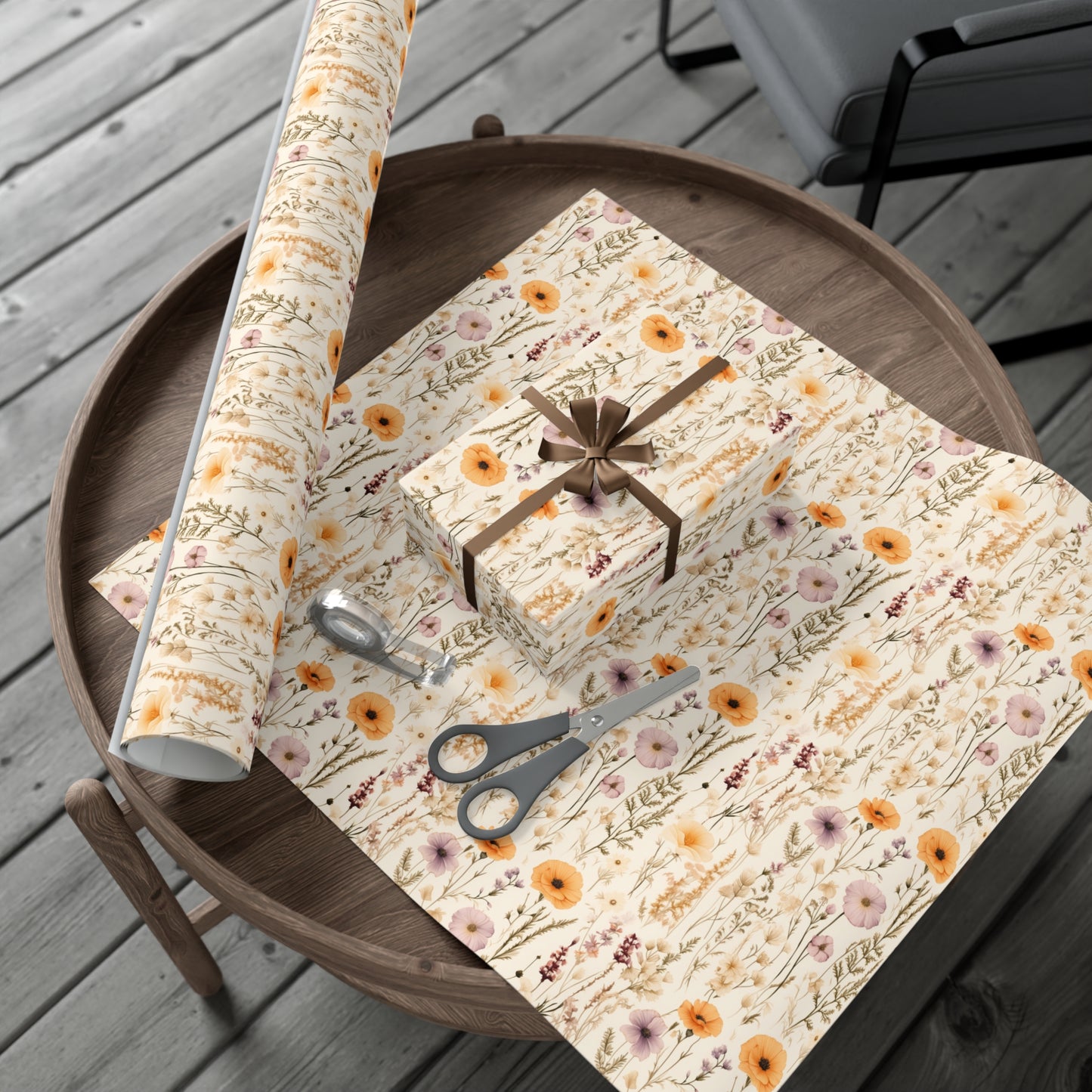 Spring Wildflower Gift Wrap Paper
