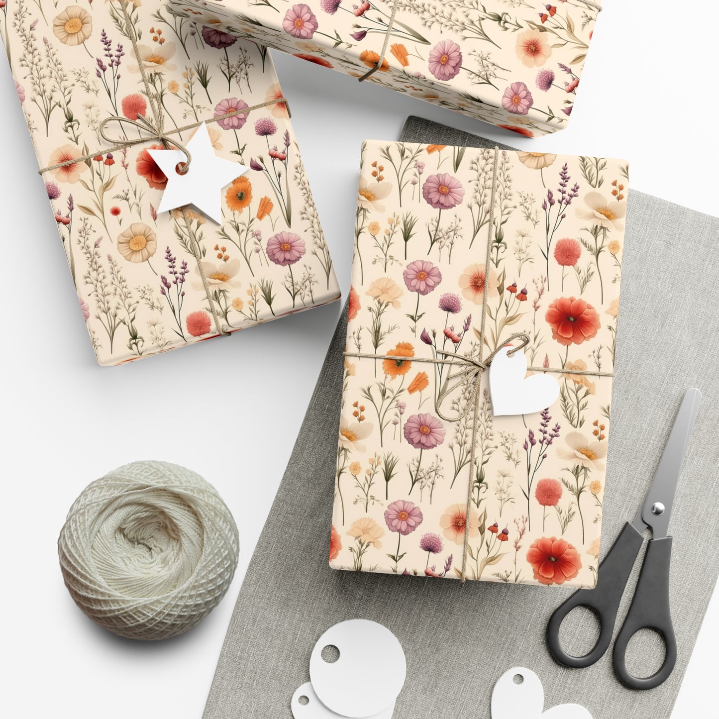 Poppy Flower Gift Wrap Papers