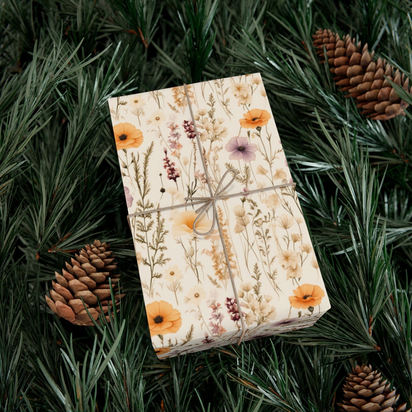 Spring Wildflower Gift Wrap Paper