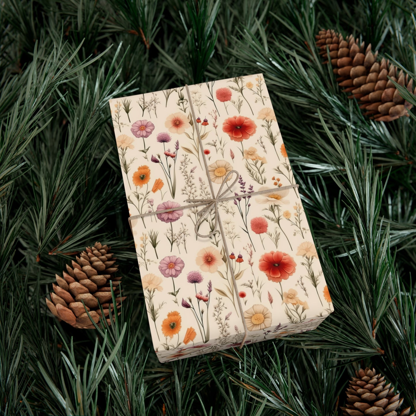 Poppy Flower Gift Wrap Papers