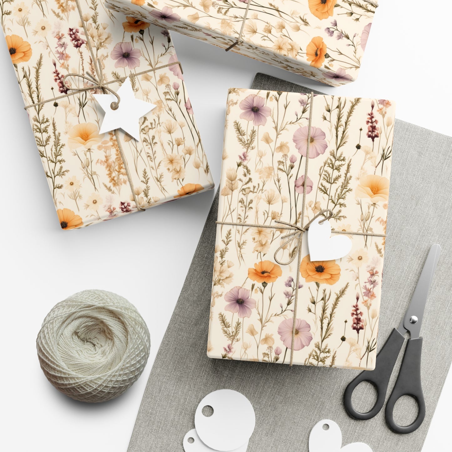 Spring Wildflower Gift Wrap Paper