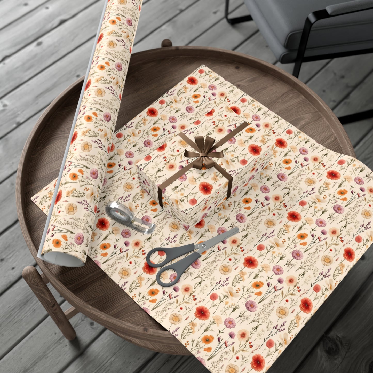 Poppy Flower Gift Wrap Papers