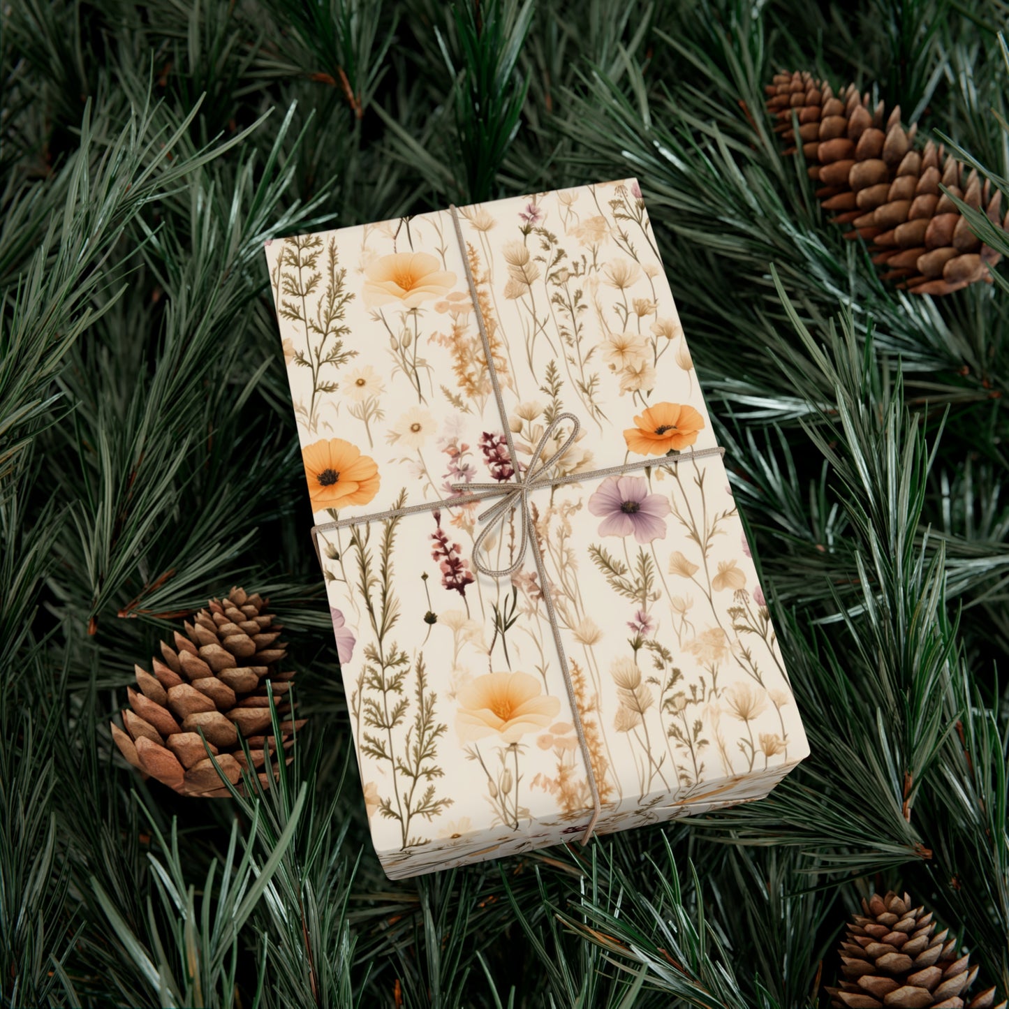 Spring Wildflower Gift Wrap Paper