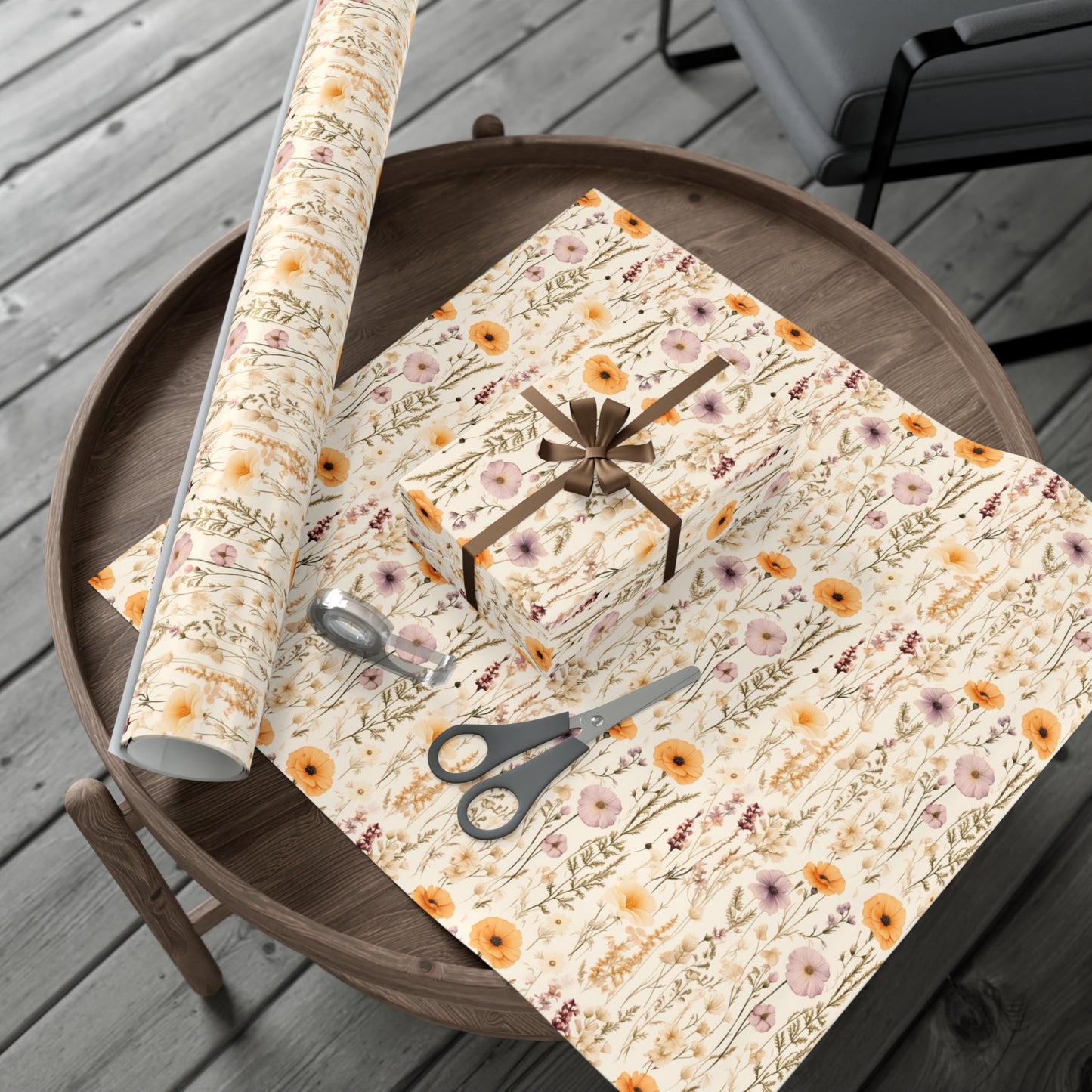 Spring Wildflower Gift Wrap Paper