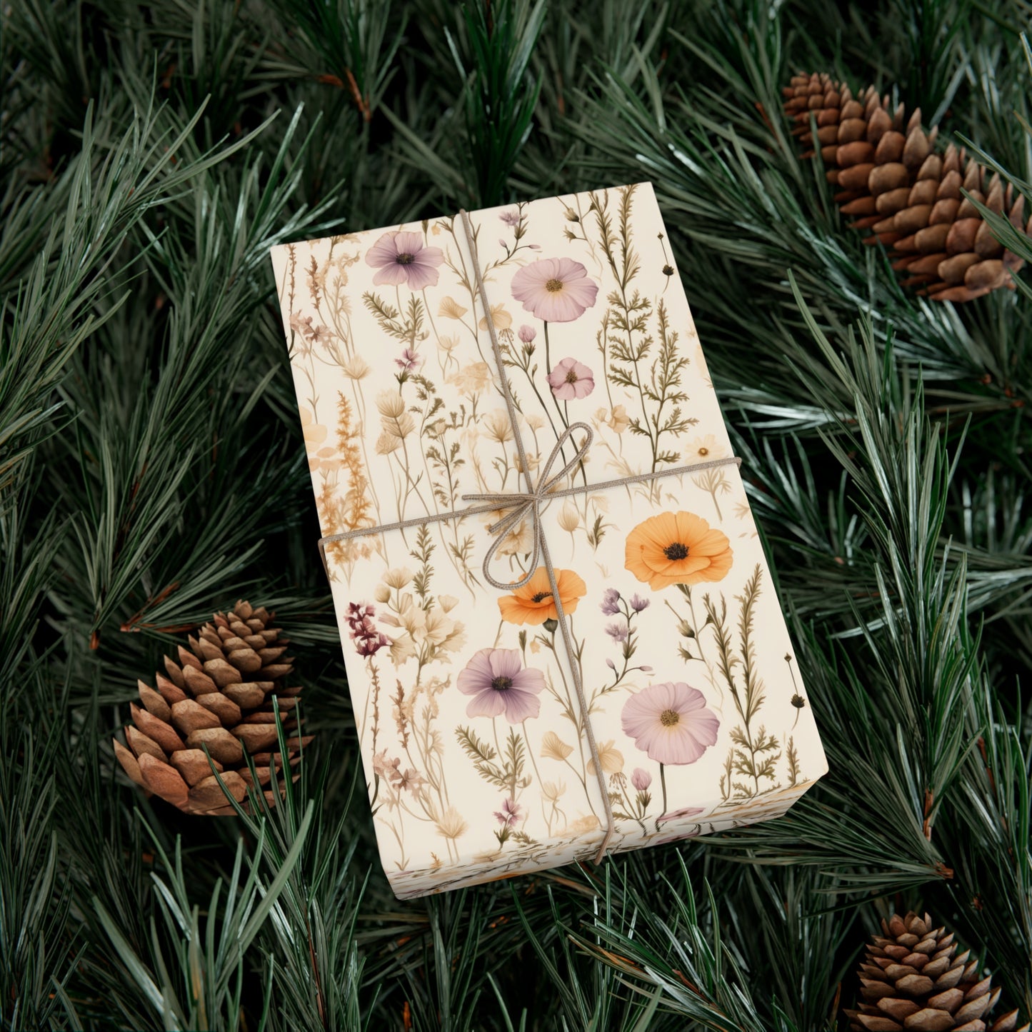 Spring Wildflower Gift Wrap Paper