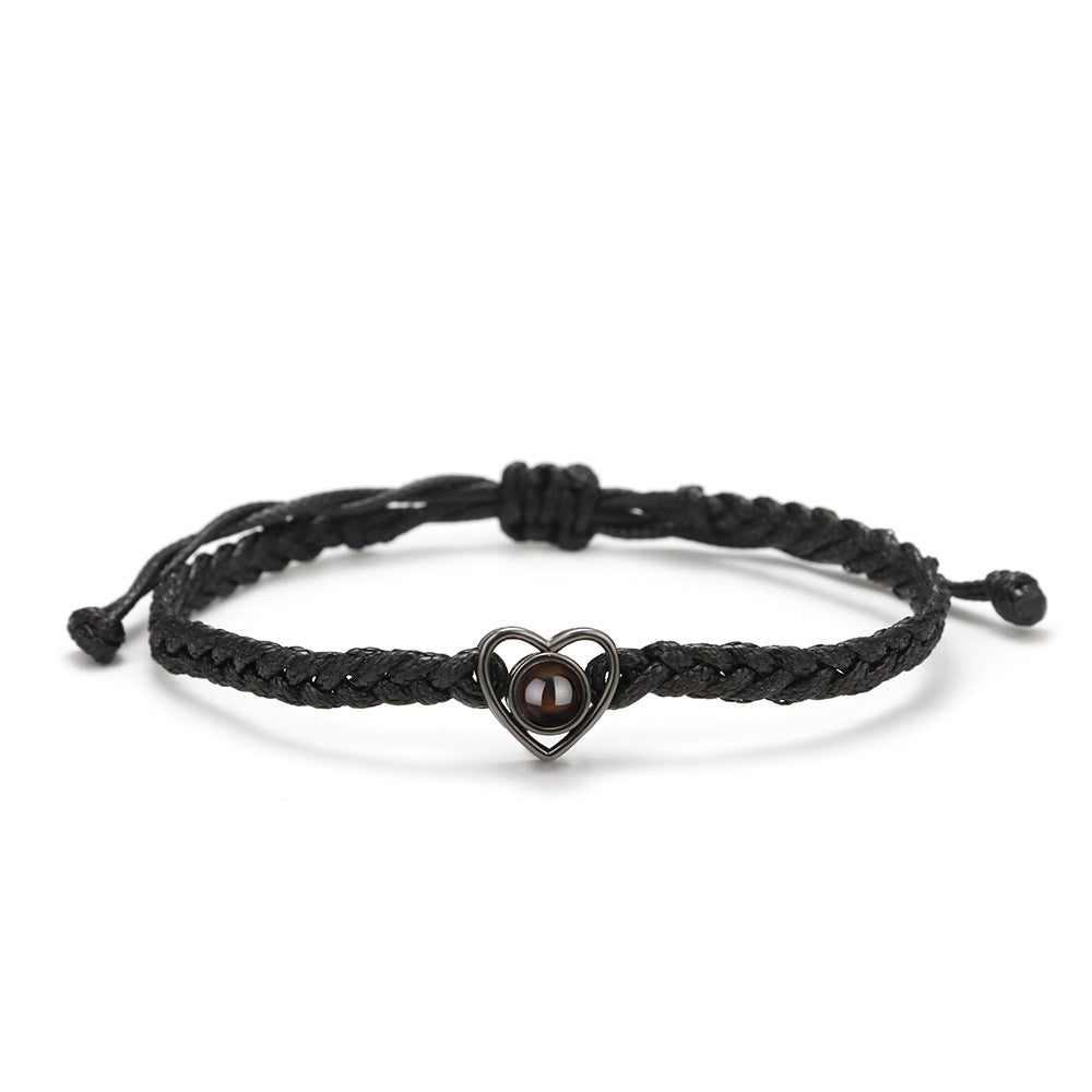 Sterling Silver Projection Woven Bracelet