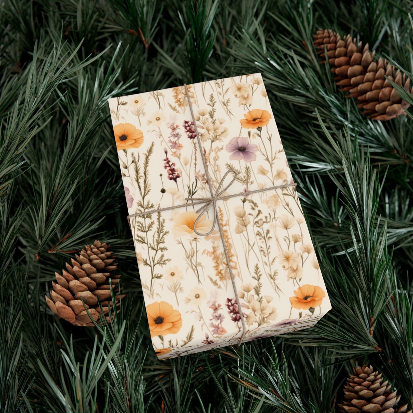 Spring Wildflower Gift Wrap Paper