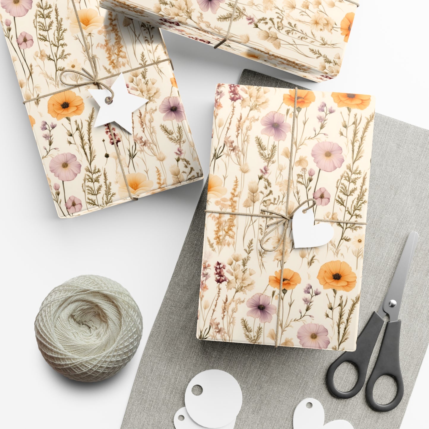 Spring Wildflower Gift Wrap Paper