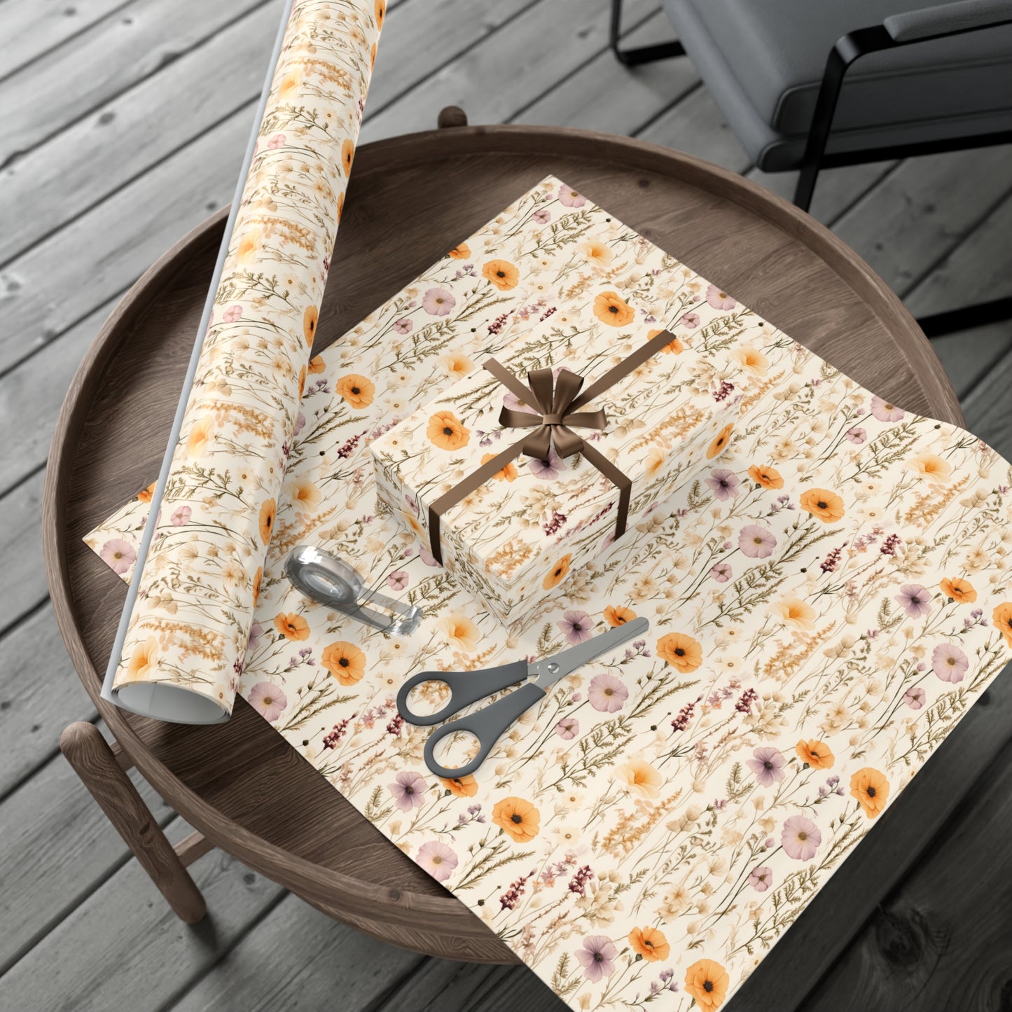 Spring Wildflower Gift Wrap Paper