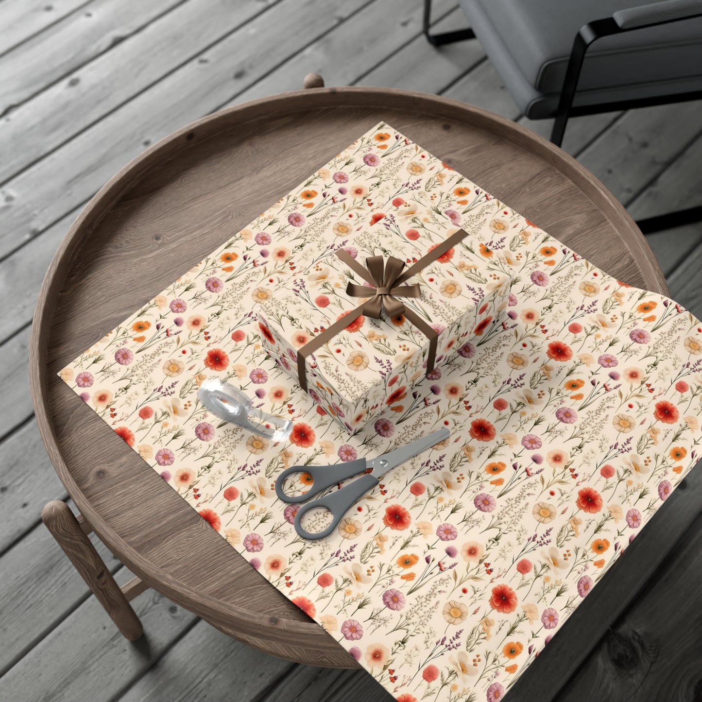 Poppy Flower Gift Wrap Papers
