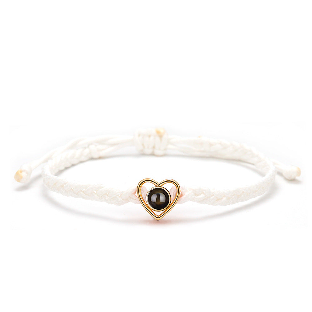 Sterling Silver Projection Woven Bracelet