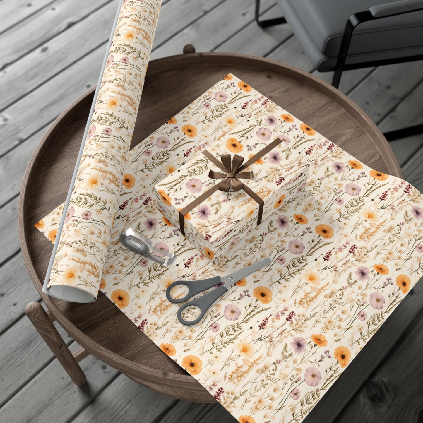 Spring Wildflower Gift Wrap Paper