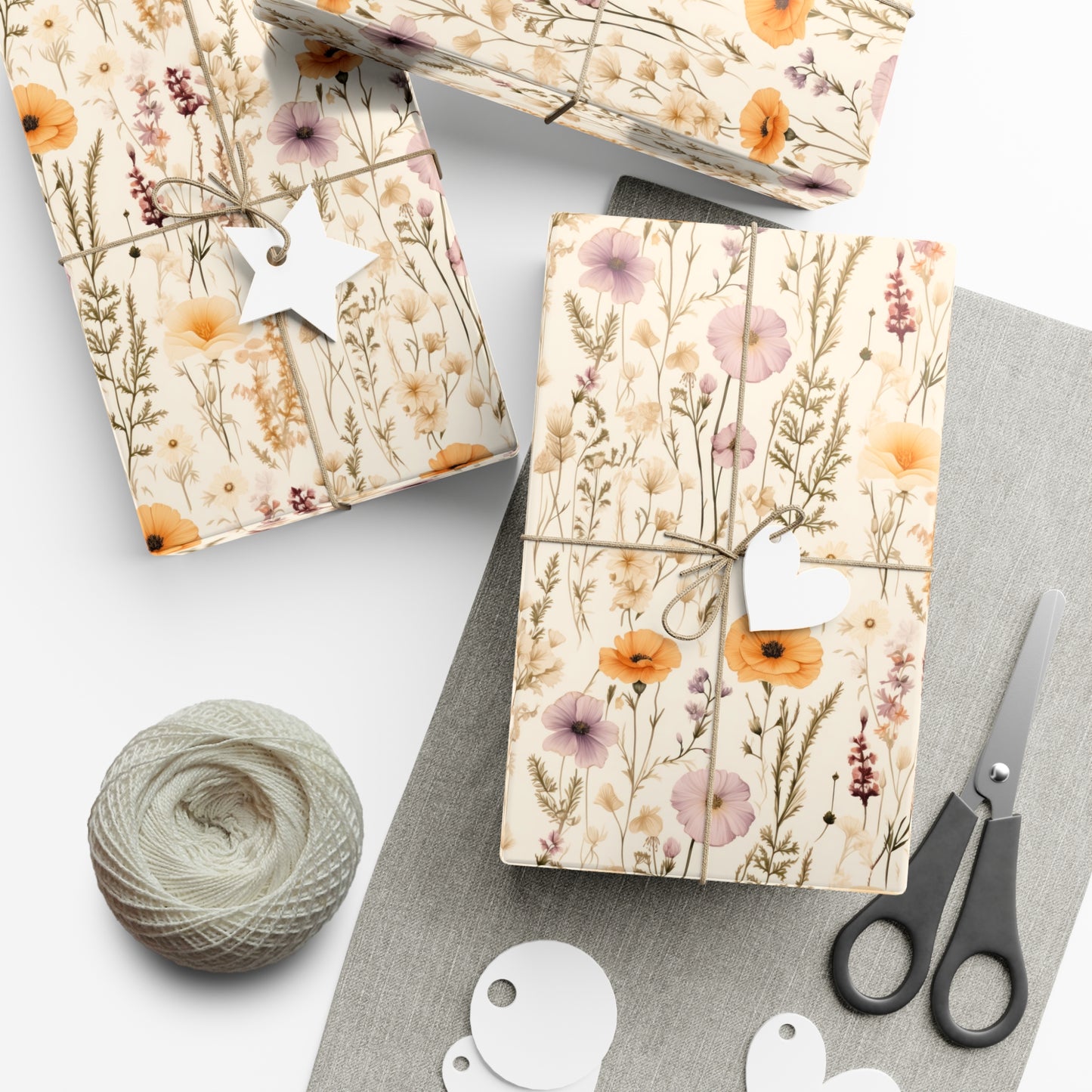 Spring Wildflower Gift Wrap Paper