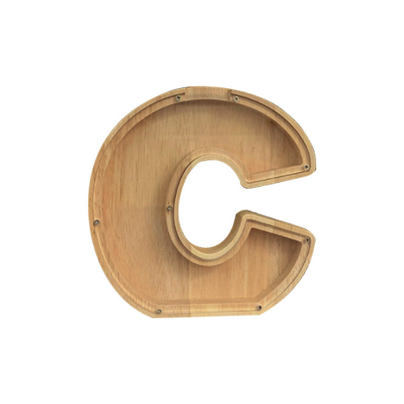 "C" piggy bank, Personalized piggy bank, wooden piggy bank, kids piggy bank, animal piggy bank, custom piggy bank, name piggy bank, coin bank for kids, nursery decor, kids room decor, personalized gift for kids, savings for kids.