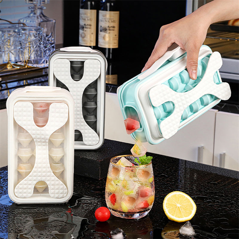 2in1 Portable Silicone Ice cube Maker Water Bottle
