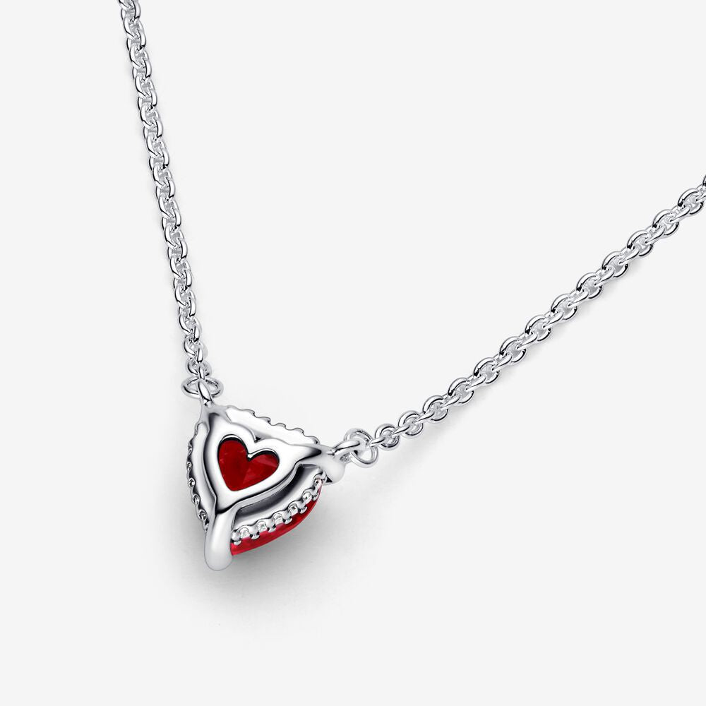 Heart-shaped Ruby Necklace