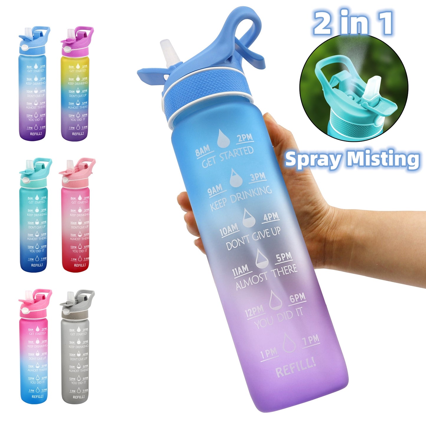 Misting Water Bottle