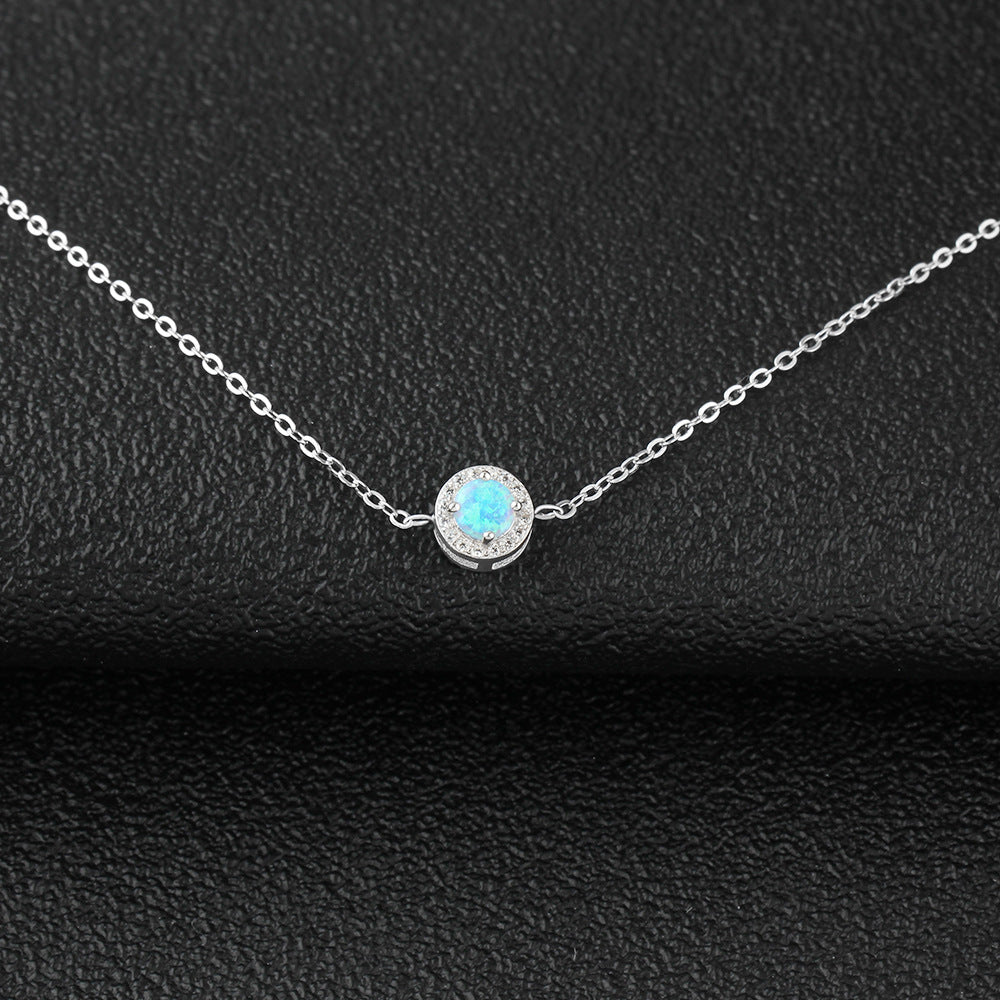Sterling Silver Opal Bracelet