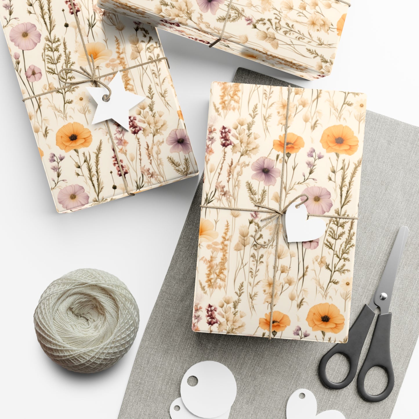 Spring Wildflower Gift Wrap Paper