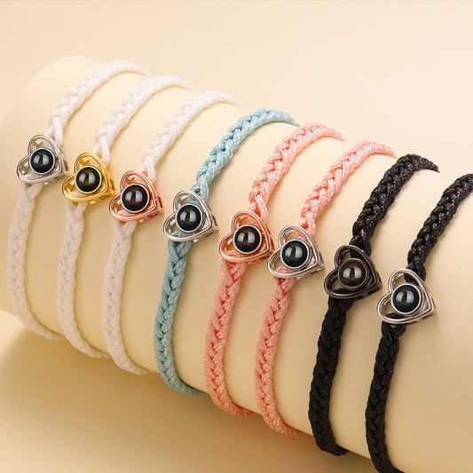 Sterling Silver Projection Woven Bracelet