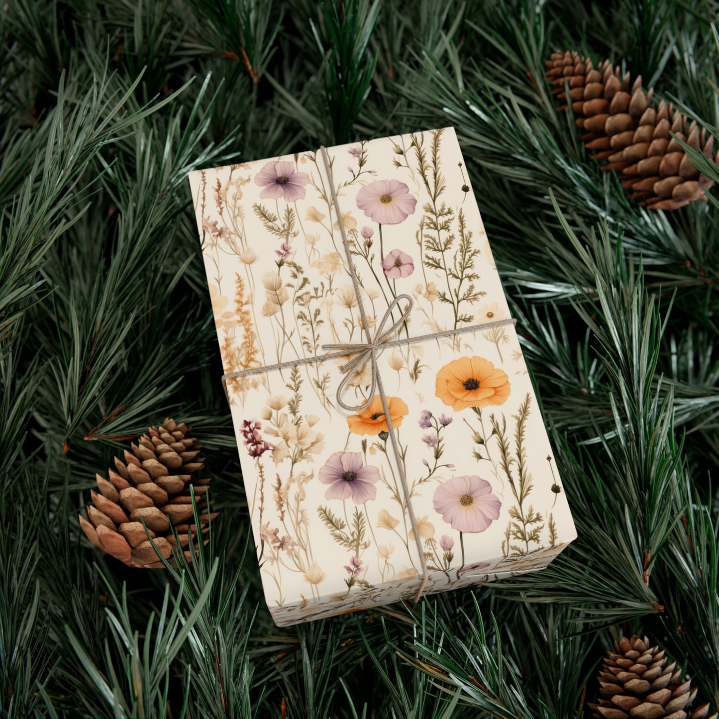 Spring Wildflower Gift Wrap Paper