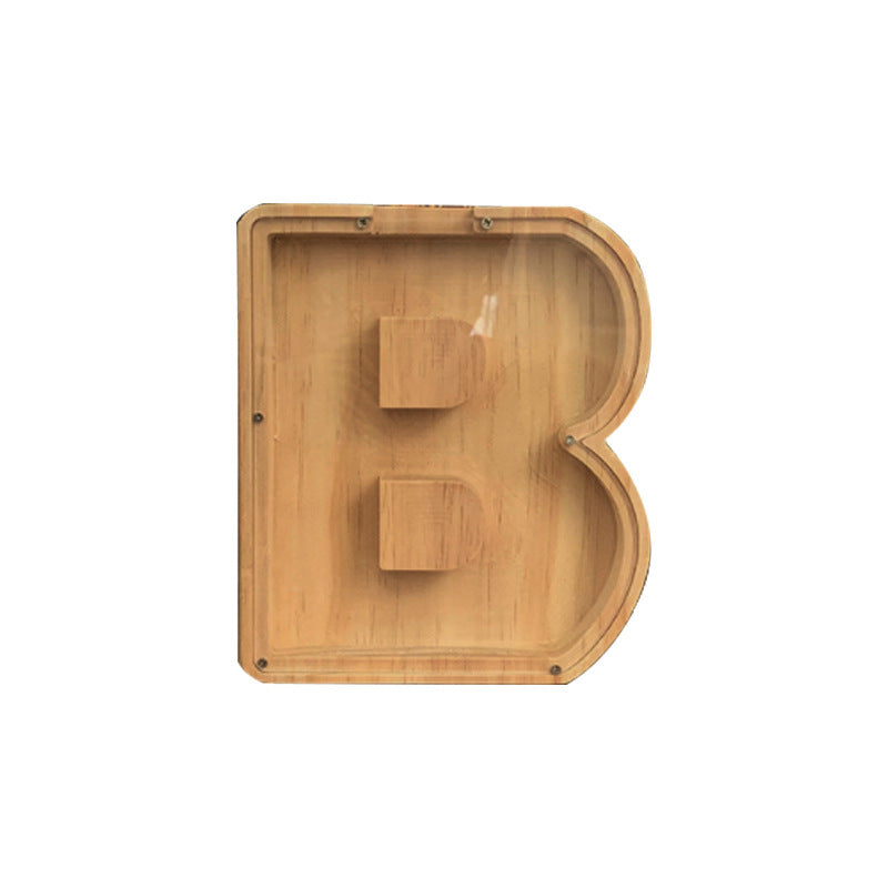 "B" piggy bank, Personalized piggy bank, wooden piggy bank, kids piggy bank, animal piggy bank, custom piggy bank, name piggy bank, coin bank for kids, nursery decor, kids room decor, personalized gift for kids, savings for kids. 