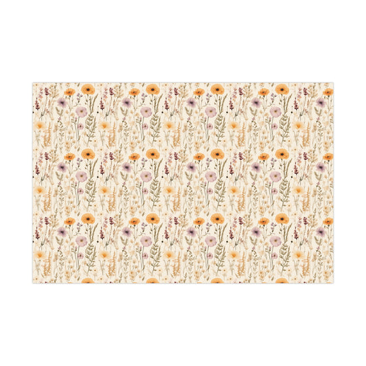 Spring Wildflower Gift Wrap Paper