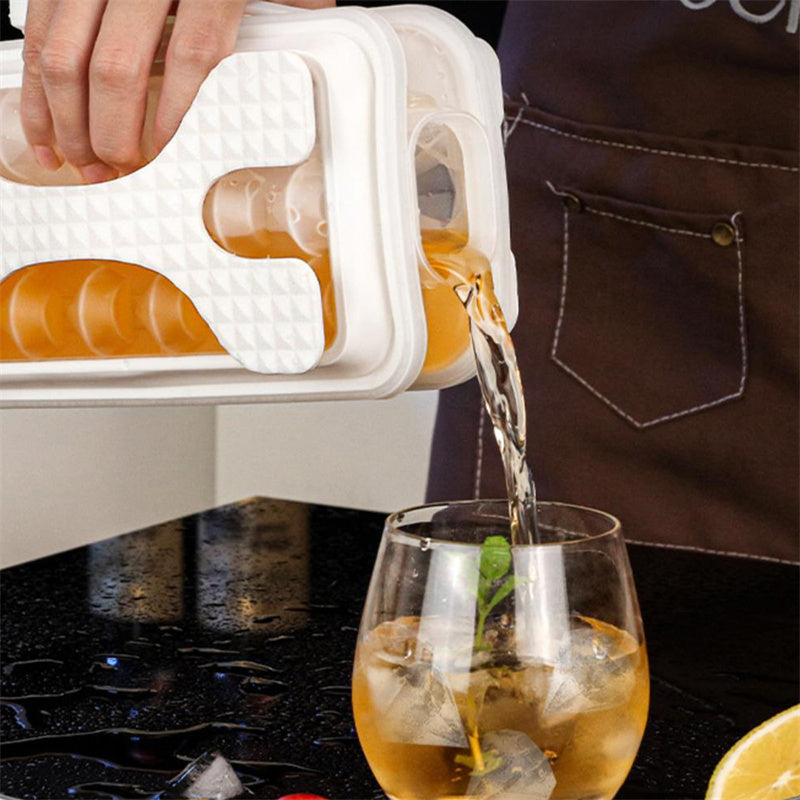 2in1 Portable Silicone Ice cube Maker Water Bottle