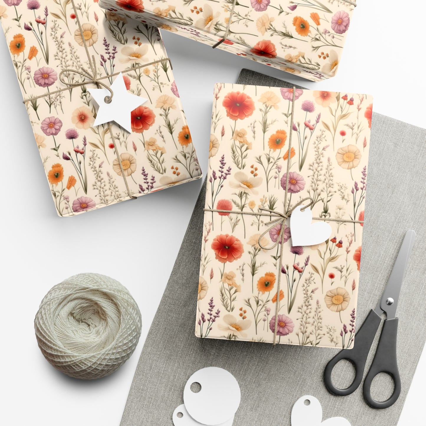 Poppy Flower Gift Wrap Papers