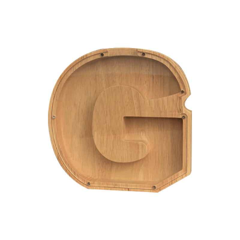 Letter G Piggy bank, Personalized piggy bank, wooden piggy bank, kids piggy bank, animal piggy bank, custom piggy bank, name piggy bank, coin bank for kids, nursery decor, kids room decor, personalized gift for kids, savings for kids.