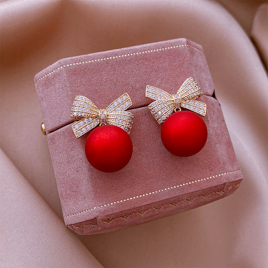 Bow knot earrings, cute earrings, dainty earrings, playful earrings, small earrings, everyday earrings, statement earrings, gift earrings, women's earrings, fashion earrings.