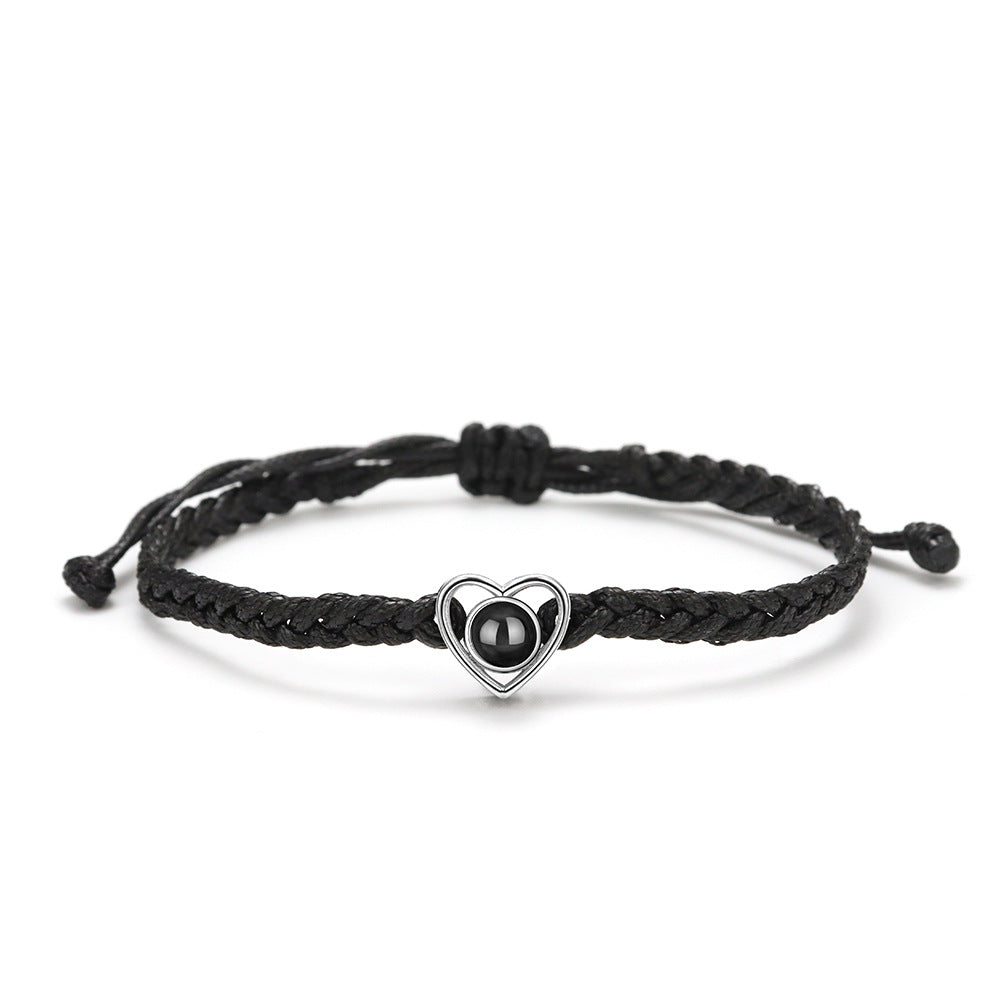 Sterling Silver Projection Woven Bracelet